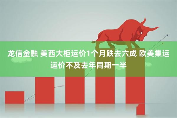 龙信金融 美西大柜运价1个月跌去六成 欧美集运运价不及去年同期一半